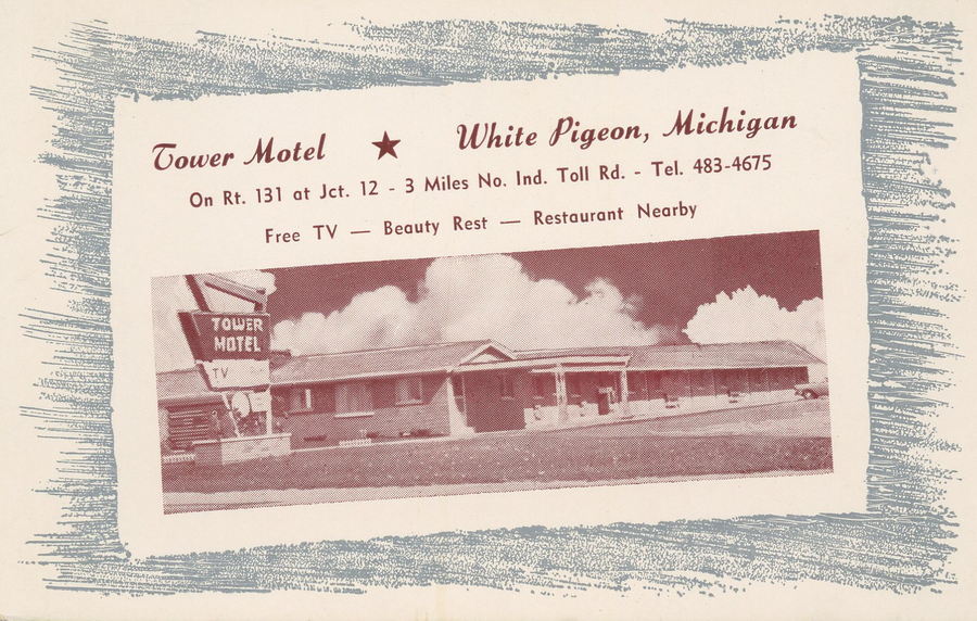 Tower Motel - Vintage Postcard